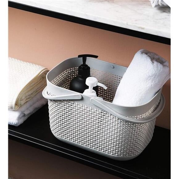 Plastic Organizer Storage Baskets with Handles, Shower Caddy Bins Organizer - Picture 6 of 7